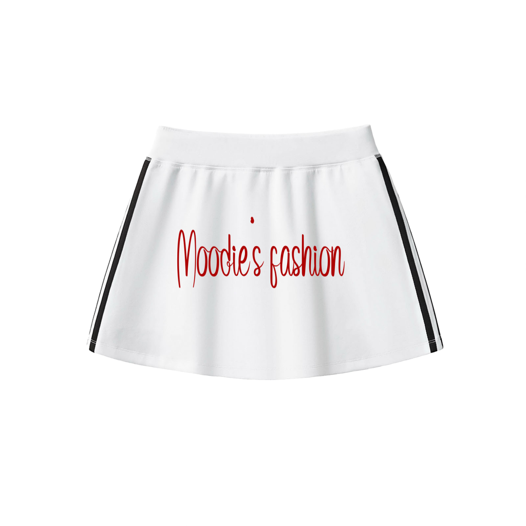 Woman wearing SM Short Skirt