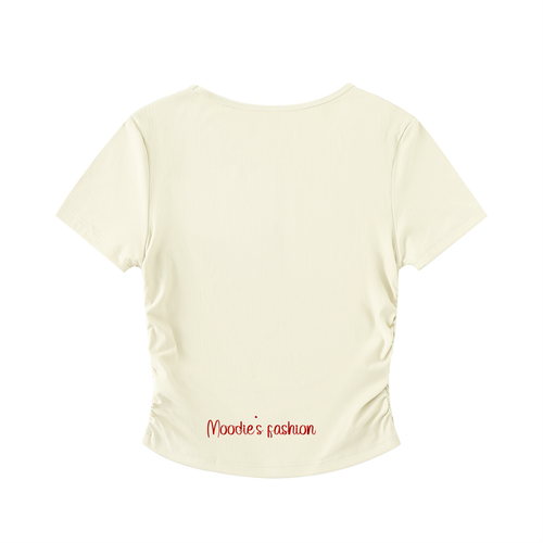 Woman wearing Mommy’s Milk Crop Top